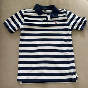 Polo by Ralph Lauren Blue and White Striped Polo Shirt